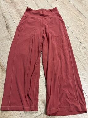 lululemon athletica Wide-Leg Leggings in Rust Red